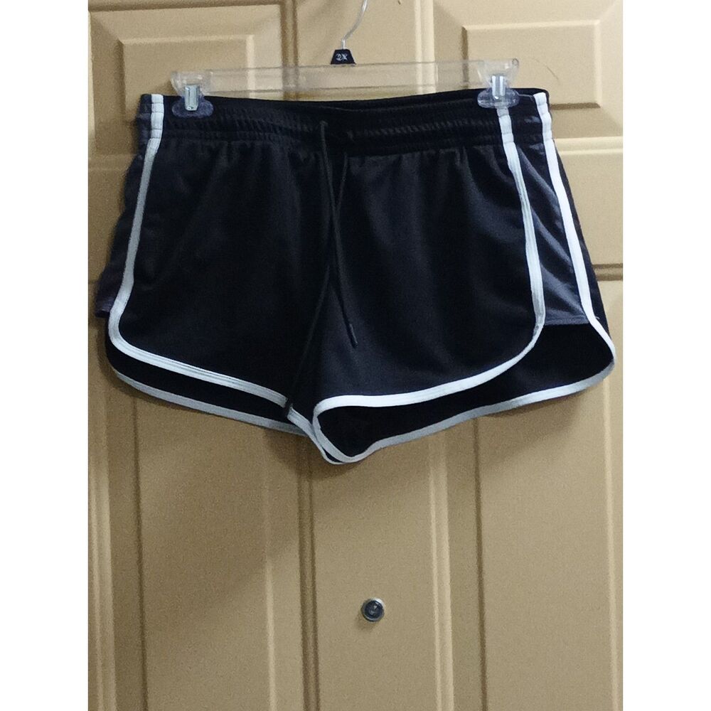 Lot of 3 Athletic Works Running Shorts Green White Black Mesh Liner Large 12-14